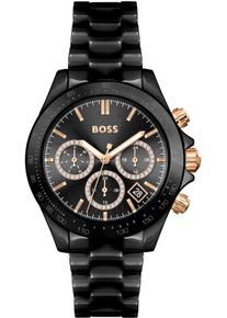 BOSS Damen Multifunktionsuhr "NOVIA CERAMIC", schwarz, Armbanduhren, Quarzuhr, Damenuhr, Herrenuhr Armbanduhr, Keramik