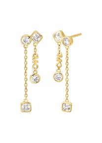 Michael Kors Damen Paar Ohrhänger "Schmuck Geschenk Silber 925 BRILLIANCE, MKC1773040, MKC1773710", Silber 925 (Sterlingsilber), gold, Silber 925