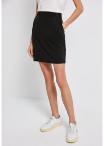 Street One Damen Minirock, schwarz, casual, Gr. 36, unifarben, Stoff, 95% Viskose, 5% Elasthan, Röcke, mit Elastikbund