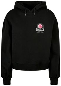 Merchcode Damen Kapuzenpullover "Merchcode Ladies Sunset Charm Oversized Hoody", schwarz, casual, Gr. XS, mehrfarbig, 100% Baumwolle, Pullover