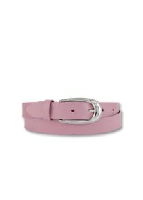 Bernd Götz BERND GÖTZ Damen Ledergürtel, rosa, casual,modisch, Gr. 105, unifarben mit Farbeinsatz, Rindsleder, Gürtel, mit silberner Dornschließe
