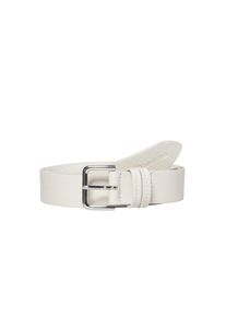 Marc O'Polo MARC O'POLO Damen Ledergürtel "mit glänzender Metallschließe", beige, Gr. 70, unifarben, Leder, Gürtel