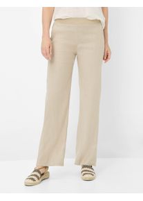 Damen Leinenhose "Style PAM FLARED", beige, Gr. 22, RAPHAELA BY Brax, 61% Leinen, 18% Viskose, 18% Baumwolle, 3% Elasthan, Hosen