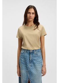 BOSS Orange Damen T-Shirt "Esogo Premium Damenmode"rust, copper 222, casual, Gr. M, unifarben, Single Jersey, Obermaterial: 100% Baumwolle, Shirts,