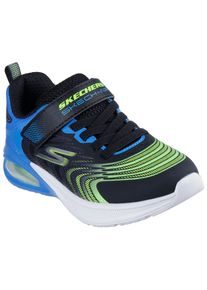Skechers Kinder Sneaker "MICROSPEC MAX ADVANCE", Gr. 30schwarz, blau, limette, Textil, Lederimitat, kontrastfarbene Details, sportlich, Schuhe,