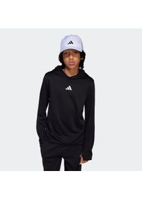 Kinder Sweatshirt "J GAME & GO HD", schwarz-weiß, sportlich, Gr. 152, adidas Sportswear, Obermaterial: 100% Polyester, Sweatshirts