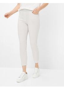 Damen Caprihose "Style PAMINA 6/8", silber, Gr. 20, RAPHAELA BY Brax, 74% Baumwolle, 25% Polyamid, 1% Elasthan, Hosen