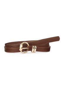 Lascana Damen Hüftgürtel "Hosengürtel", braun, Basic,casual, Gr. 100, unifarben, Lederimitat, Gürtel, Gürtel für Kleid & Overall, Jeansgürtel,