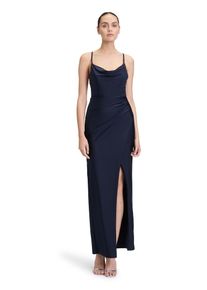 Vera Mont Damen Abendkleid "Vera Mont Abendkleid figurbetont", blau, feminin, Gr. 42, Satin, Obermaterial: 81% Polyamid, 19% Elasthan. Besatz: 100%