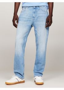 Tommy Jeans Herren Slim-fit-Jeans "RYAN SLIM STRAIGHT", blau, casual, Gr. 32, unifarben, Denim/Jeans, Obermaterial: 99% Baumwolle, 1% Elasthan,