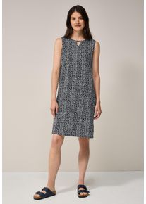 Cecil Damen Jerseykleid, blau, casual, Gr. XXL, bedruckt, Stoff, 95% Viskose, 5% Elasthan, Kleider, knielang