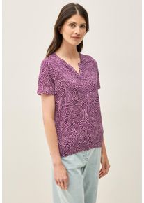 Cecil Damen T-Shirtcherry blossom pink, casual, Gr. XL, bedruckt, Web, 100% Baumwolle , Shirts, aus reiner Baumwolle