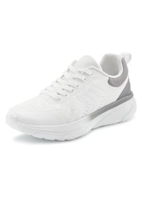 Lascana Damen Sneaker, Gr. 37, weiß, Obermaterial: 100% Textilmaterial. Futter: 100% Textilmaterial. Decksohle: 100% Textilmaterial. Laufsohle: 100%