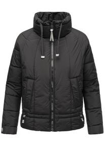 Navahoo Damen Steppjacke "Luftzauber 14", schwarz, modisch, Gr. XL, Obermaterial: 100% Polyester (recycelt), Innenfutter: 100% Polyester,