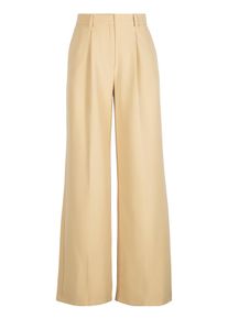 BOSS Orange Damen Webhose "Tiwi Premium Damenmode", beige, modisch, Gr. 42, unifarben, Web, Obermaterial: 87% Polyester, 13% Elasthan, Hosen, mit