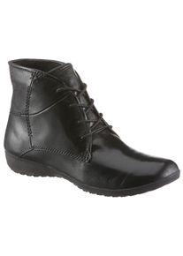 Josef Seibel Damen Schnürboots "Naly 09", Gr. 36, schwarz, Leder, sportlich, Schuhe, Komfortschuh, Stiefelette mit gepolsterter Innensohle