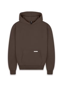 DROPSIZE Herren Kapuzensweatshirt "Dropsize Herren Super Heavy Blank Hoodie", braun, Gr. L, unifarben, 80% Baumwolle, 20% Polyester, Sweatshirts