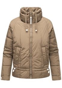 Navahoo Damen Steppjacke "Luftzauber 14", braun, modisch, Gr. S, Obermaterial: 100% Polyester (recycelt), Innenfutter: 100% Polyester, Ärmelfutter: