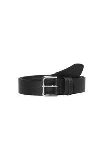 Marc O'Polo MARC O'POLO Damen Ledergürtel "mit glänzender Metallschließe", schwarz, Gr. 80, unifarben, Leder, Gürtel