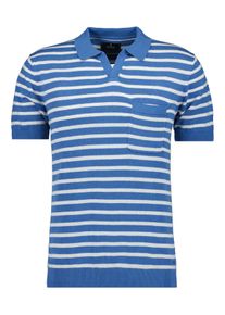 Ragman Herren Poloshirt, blau, casual, Gr. XXL, 70% Baumwolle 30% Leinen, Shirts