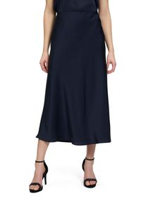 Vera Mont Damen Maxirock "Vera Mont Satinrock wadenlang", blau, elegant, Gr. 44, Satin, Obermaterial: 100% Polyester., Röcke, Material