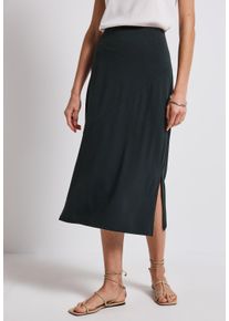 Street One Damen Maxirockpine grove grün, casual, Gr. 44, unifarben, Jersey, 95% Viskose, 5% Elasthan, Röcke, Middle Waist