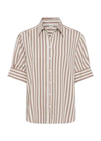 Brax Damen Kurzarmbluse "Style VILLY", grau, Gr. 34, 88% Viskose, 12% Polyamid, Blusen