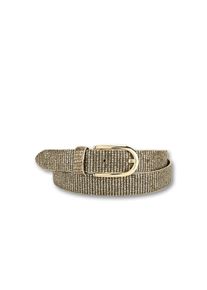Bernd Götz BERND GÖTZ Damen Ledergürtel, gold, Gr. 75, glänzend, Obermaterial: 100% Rindsleder, Gürtel, mit Metallicprint