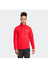 adidas terrex Herren Fleecejacke "MT ESS HZ FL", rot, sportlich, Gr. S, Obermaterial: 100% Polyester, Jacken