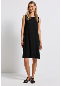Street One Damen Sommerkleid, schwarz, casual, Gr. 34, unifarben, Stoff, 95% Viskose, 5% Elasthan, Kleider, aus Viskose