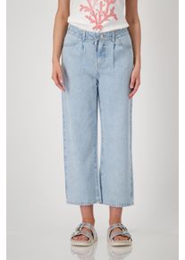 monari Damen Culotte "Hose Lyocell 64cm", blau, modisch, Gr. 42, unifarben, Denim/Jeans, Obermaterial: 100% Lyocell, Hosen, Mit Gürtelschlaufen