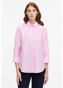 Eterna Damen Hemdbluse "LOOSE FIT", pink, modisch, Gr. 38, 59% cotton, 41% Leinen, Blusen, EASY IRON (bügelleicht)