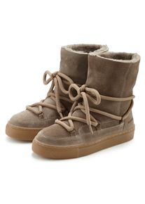 ELBSAND Damen Stiefelette "Boots, Winterstiefelette", Gr. 39, grau, Obermaterial: 100% Rindsleder. Futter: 100% Lammfell. Decksohle: 100% Lammfell.