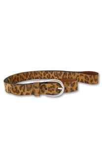 Bernd Götz BERND GÖTZ Damen Ledergürtel, braun, modisch, Gr. 90, animal-print, bedruckt, mehrfarbig, Rindsleder, Gürtel, mit Animalprint