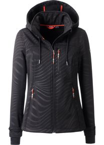 LPO Damen Softshelljacke "Damen-Softshelljacke-Sarina", schwarz, Gr. 48, 96% Polyester, 4% Elasthan, Jacken