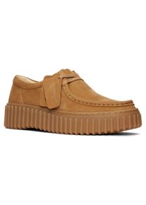 Clarks Damen Slip-On Sneaker "Torhill Bee", Gr. 36, braun, Nubukleder, casual, Schuhe, Plateausneaker, Halbschuh, Slipper mit Wechselfußbett