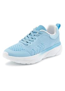 Lascana Damen Sneaker, Gr. 39, blau, Obermaterial: 100% Textilmaterial. Futter: 100% Textilmaterial. Decksohle: 100% Textilmaterial. Laufsohle: 100%