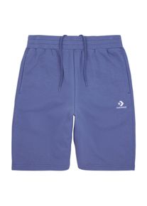 Converse Damen Sweatshorts "EMBROIDERED STAR CHEVRON STANDARD-FIT FLEECE SHORT"lakeside blau, sportlich, Gr. L, Sweatware, Obermaterial: 80%