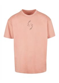 Merchcode Herren T-Shirt "Merchcode Herren Spring - Yin & Jang Fish Heavy Oversized Tee", gelb, casual, Gr. XS, bedruckt, 100% Baumwolle, Shirts