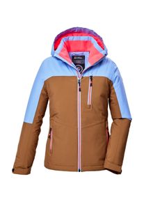 Killtec Kinder Funktionsjacke "KOW 353 GRLS JCKT", braun, sportlich, Gr. 116, Oberstoff: 100% Polyester, Futter: 100% Polyester, Wattierung: 100%