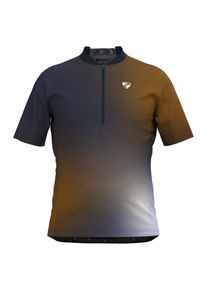 Ziener Herren Radtrikot "NEMIC-Z"woodunkelhale navy, Gr. 52, Obermaterial: 100% Polyester; Obermaterial 2: 90% Polyester, 10% Elasthan, Trikots