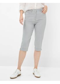 Damen 5-Pocket-Jeans "Style CAREN CAPRI", grau, Gr. 46, RAPHAELA BY Brax, 78% Baumwolle, 18% Polyester, 4% Elasthan, Jeans