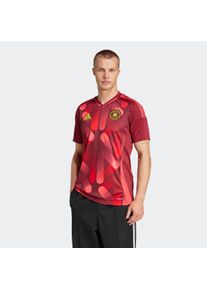 Herren Fußballtrikot "DFB A JSY"team coll burgundy 2, sportlich, Gr. L, adidas Performance, Obermaterial: 100% Polyester, Trikots