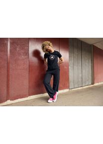 Converse Damen T-Shirt "WOMEN'S Converse CRAFTED CHUCK TAYLOR T-SHIRT", schwarz, sportlich, Gr. L, Obermaterial: 100% Baumwolle, Shirts