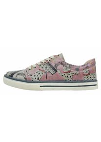 DOGO Damen Sneaker "Sneaker Abstract Leaves Damen Sneaker / Female", Gr. 39, rosa, Lederimitat, Schuhe, Vegan