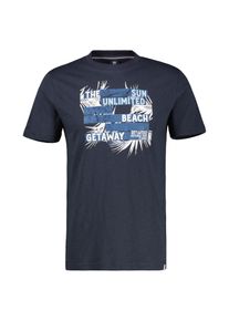 Lerros Herren T-Shirt "Lerros Sommerliches T-Shirt in Großen Größen", blau, Gr. 5XL, 100% Baumwolle, Shirts