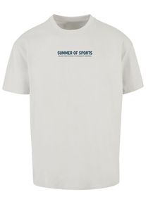 Merchcode Herren T-Shirt "Merchcode Summer Of Sports Oversized T-shirt", grau, casual, Gr. S, bedruckt, 100% Baumwolle, Shirts