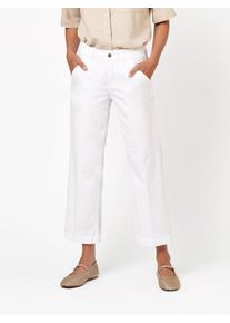 Toni Damen Regular-fit-Jeans "Liv Culotte", weiß, casual, Gr. 42, unifarben, Denim/Jeans, Obermaterial: 49% Baumwolle, 33% Lyocell, 16% Polyester, 2%