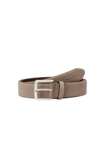 Marc O'Polo MARC O'POLO Damen Ledergürtel "aus geschmeidigem Rindleder", grau, Gr. 105, unifarben, Rindsleder, Gürtel