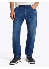 Tommy Jeans Herren Slim-fit-Jeans "RYAN SLIM STRAIGHT", blau, casual, Gr. 30, unifarben, Denim/Jeans, Obermaterial: 99% Baumwolle, 1% Elasthan,